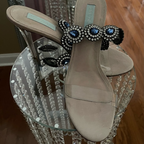 Two pairs beautiful clear with rhinestones. 1 with scraps and 1 slides in - Picture 5 of 6